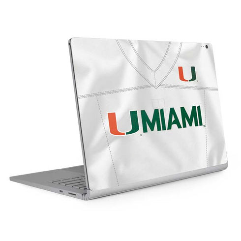 University of Miami White Jersey Surface Book 2 13.5in Skin